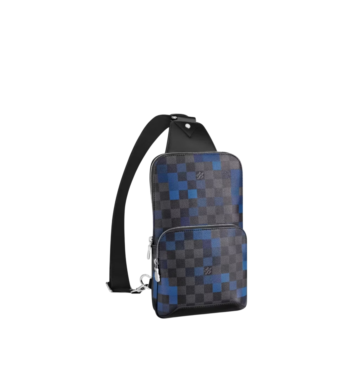 Louis Vuitton Avenue Sling Bag Damier Graphite Pixel Blue Crossbody