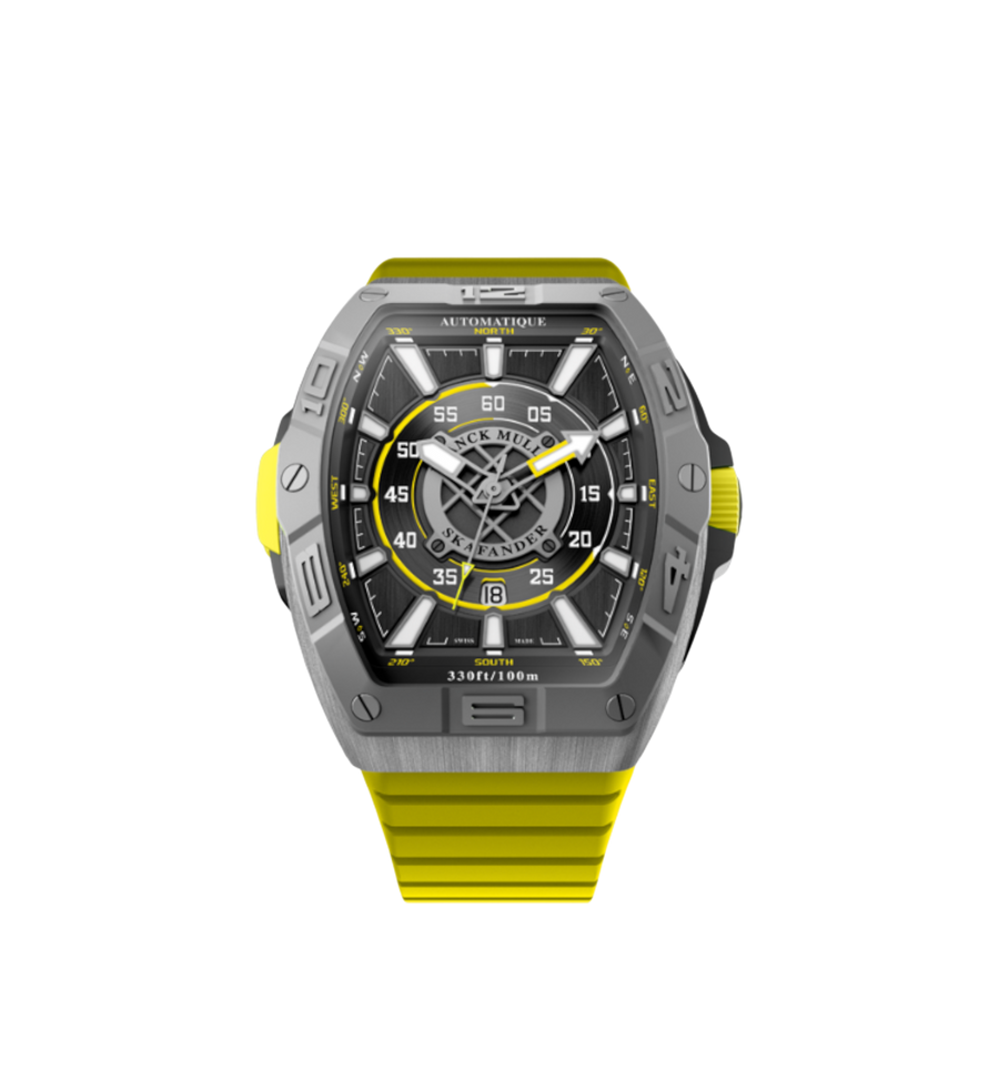 Franck Muller Skafander 43mm Titanium Yellow SKT 43 SC DT TTBR TT JA N037