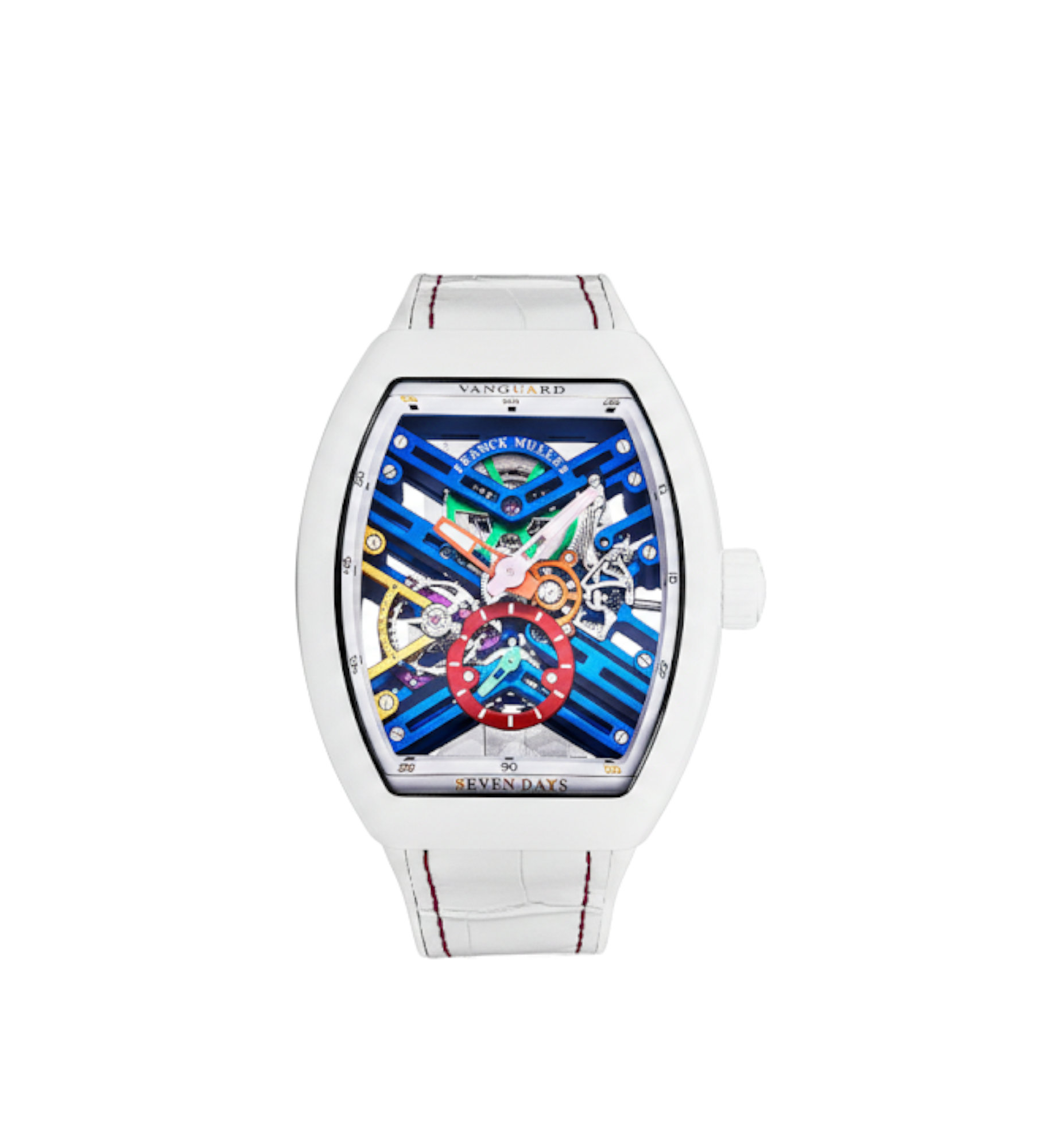 Franck Muller Vanguard Seven Days Skeleton Color Dream V 45 S6 SQT COL DRM TT BC BC N035