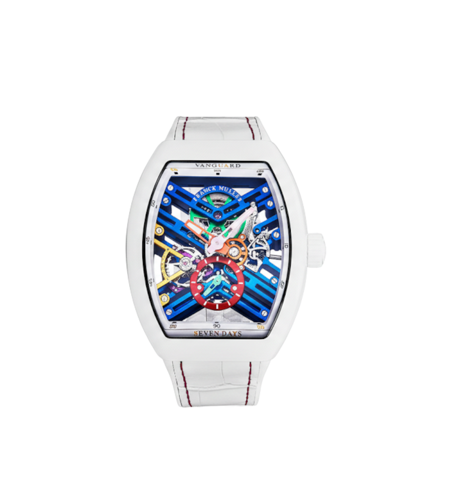 Franck Muller Vanguard Seven Days Skeleton Color Dream V 45 S6 SQT COL DRM TT BC BC N035