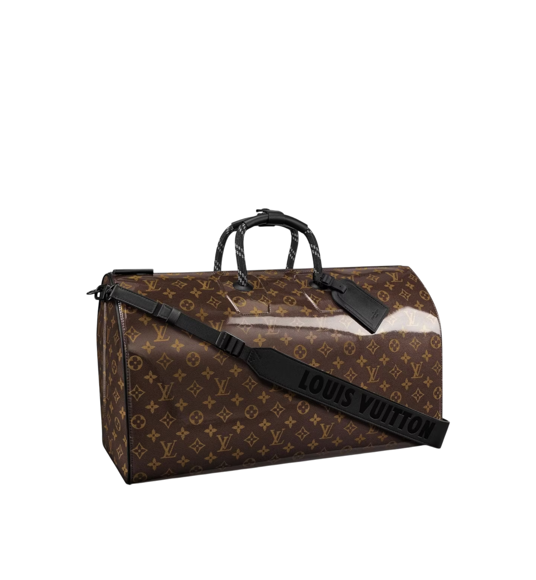 Louis Vuitton Keepall Bandoulière Monogram Glaze 50 Brown
