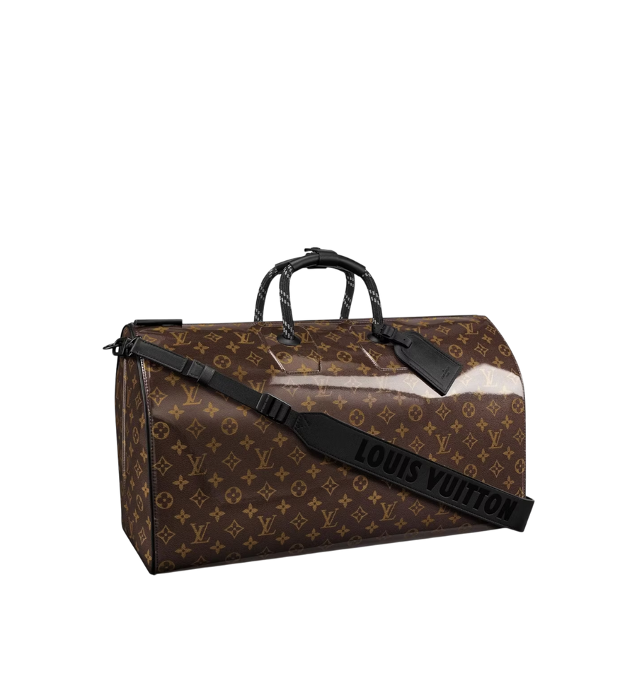 Louis Vuitton Keepall Bandoulière Monogram Glaze 50 Brown