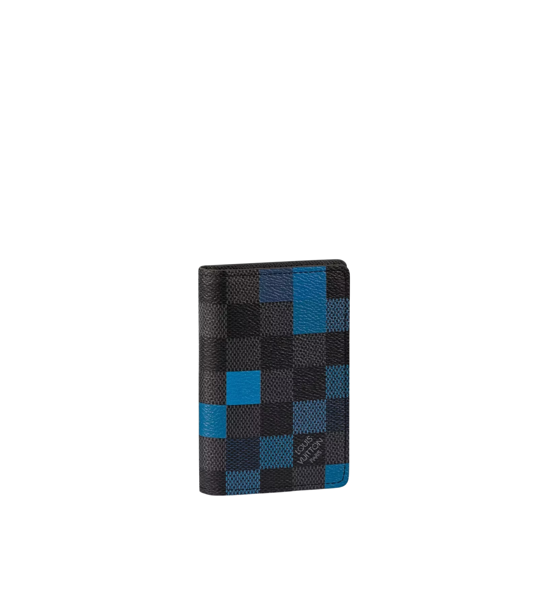 LOUIS VUITTON DAMIER GRAPHITE PIXEL POCKET ORGANIZER GREY/BLUE