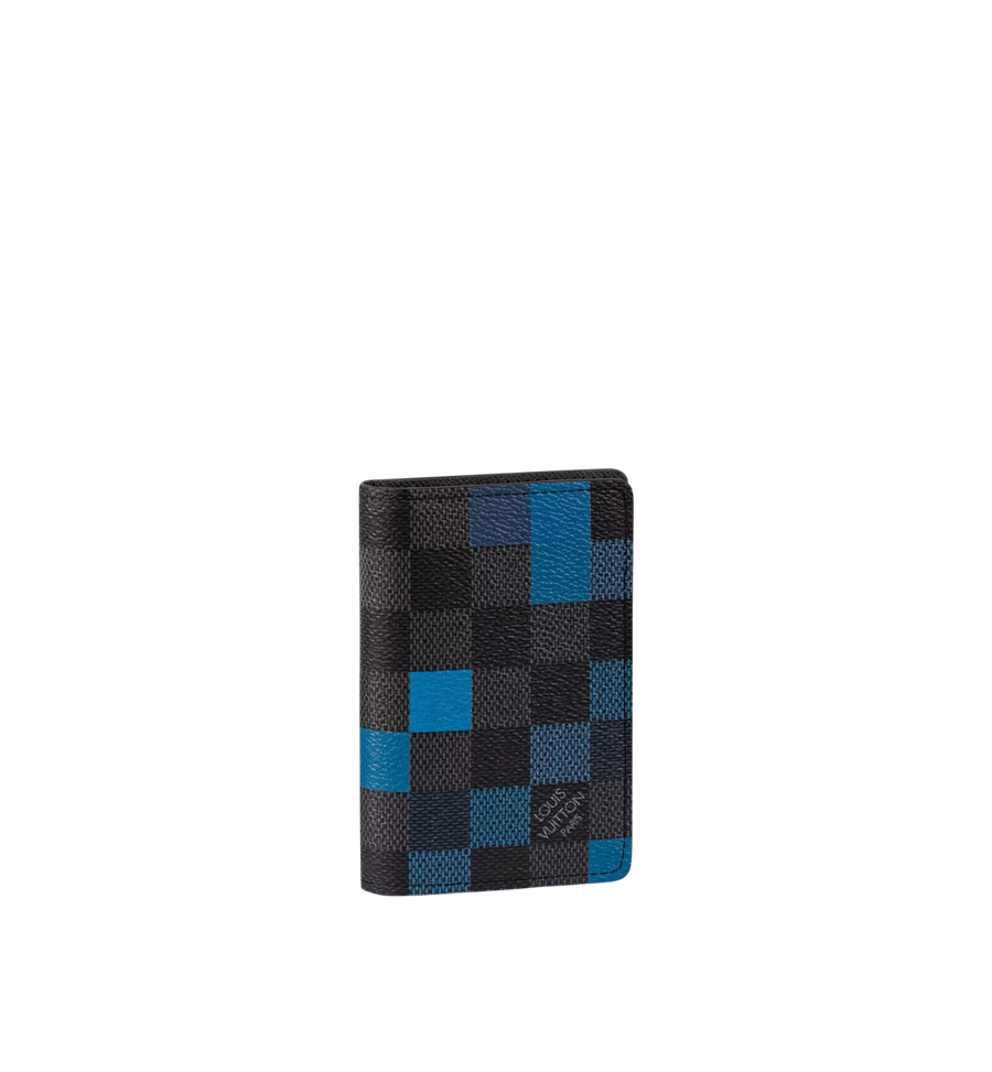 Louis Vuitton Damier Graphite Pixel Pocket Organizer Grey/Blue