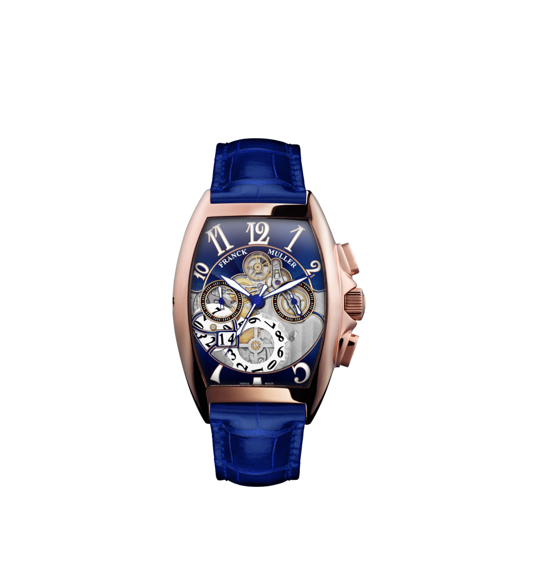 Franck Muller Cintrée Curvex Grand Date Ref. 8083 CC GD FO N20