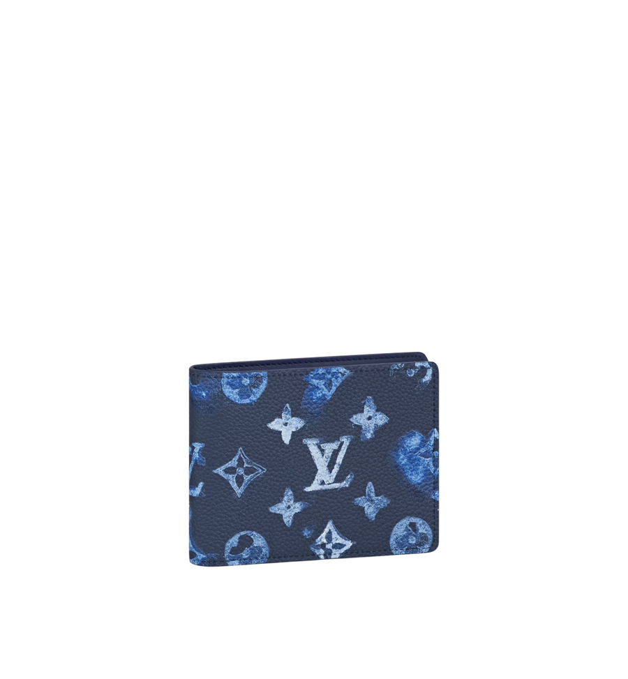 Louis Vuitton Slender Wallet Ink Watercolor In Cowhide Leather