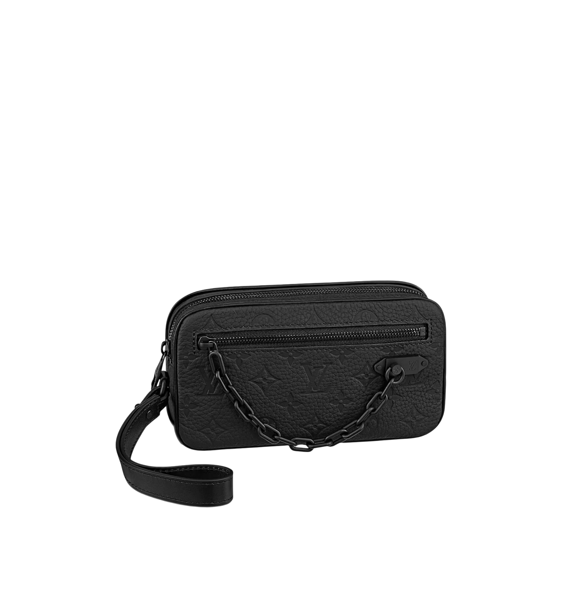 Louis Vuitton Pochette Volga Taurillong MNG Black