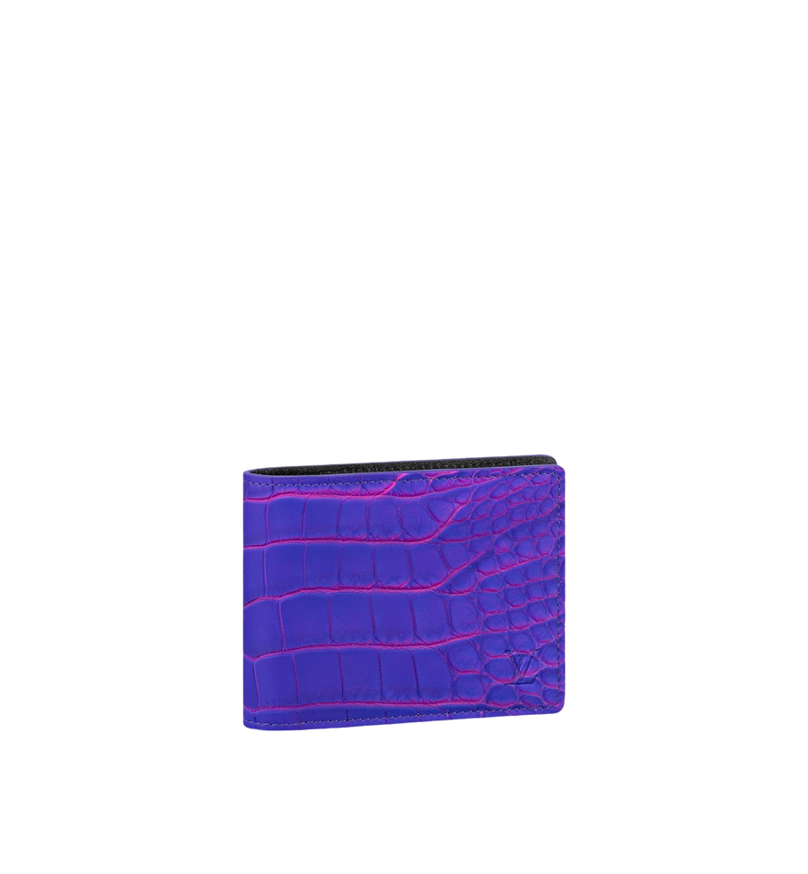 LOUIS VUITTON PF MULTIPLE EXOTIC CROCO MATTE PURPLE/FUSCHIA