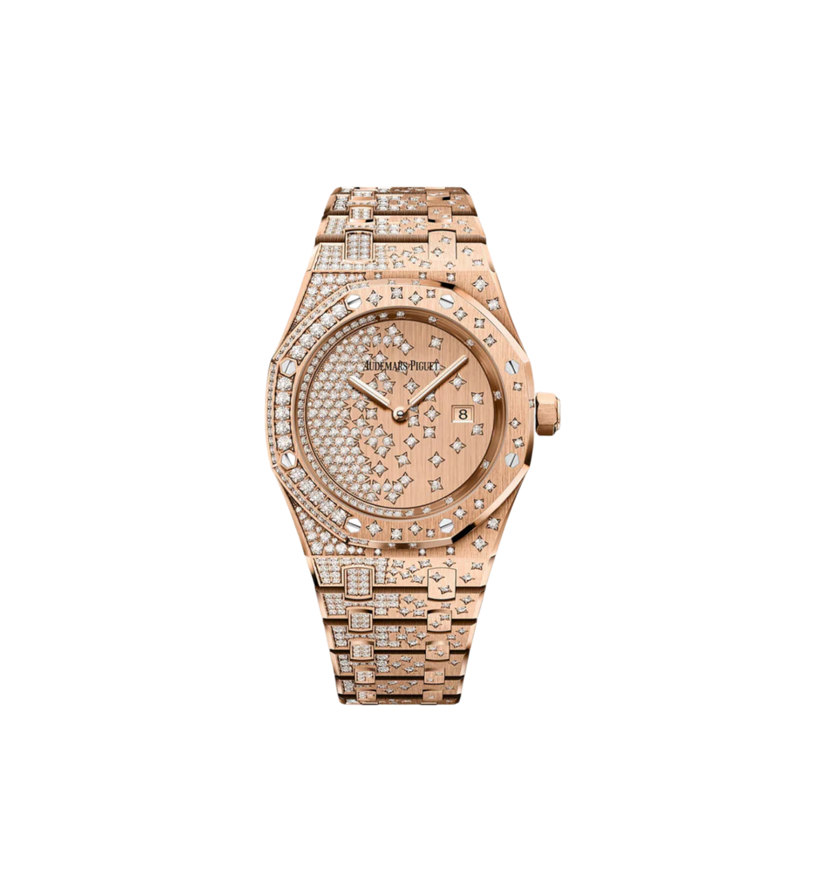 Audemars Piguet Royal Oak Quartz 33Mm 18Kt Rose Gold Ladies Watch