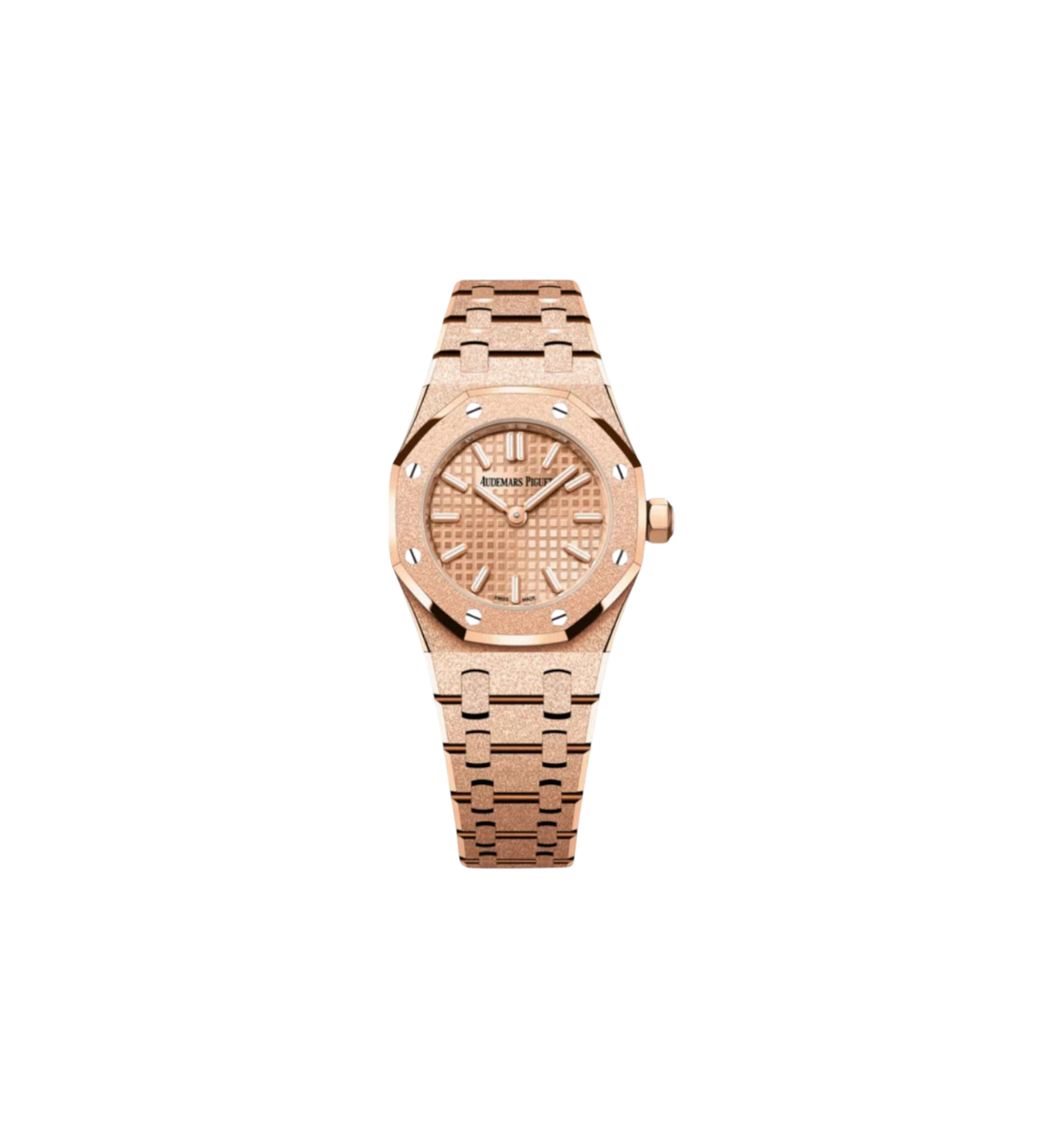 Audemars Piguet Royal Oak 37Mm Frosted 18Kt Rose Gold Ladies Watch