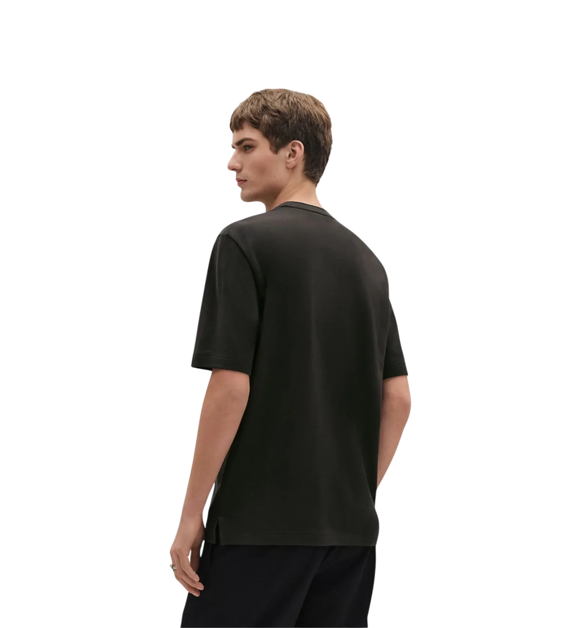 Hermès T-shirt with "Sellier" detail Vert Chrome