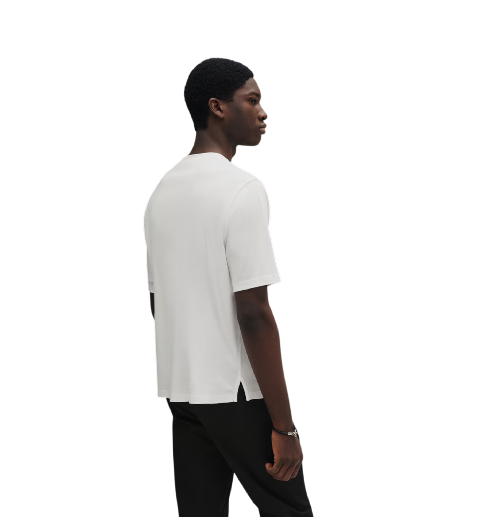 Hermès H-Cheval T-shirt with Leather Detail Blanc