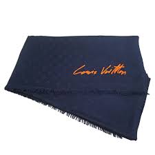 Louis Vuitton Chale Navy Blue Orange