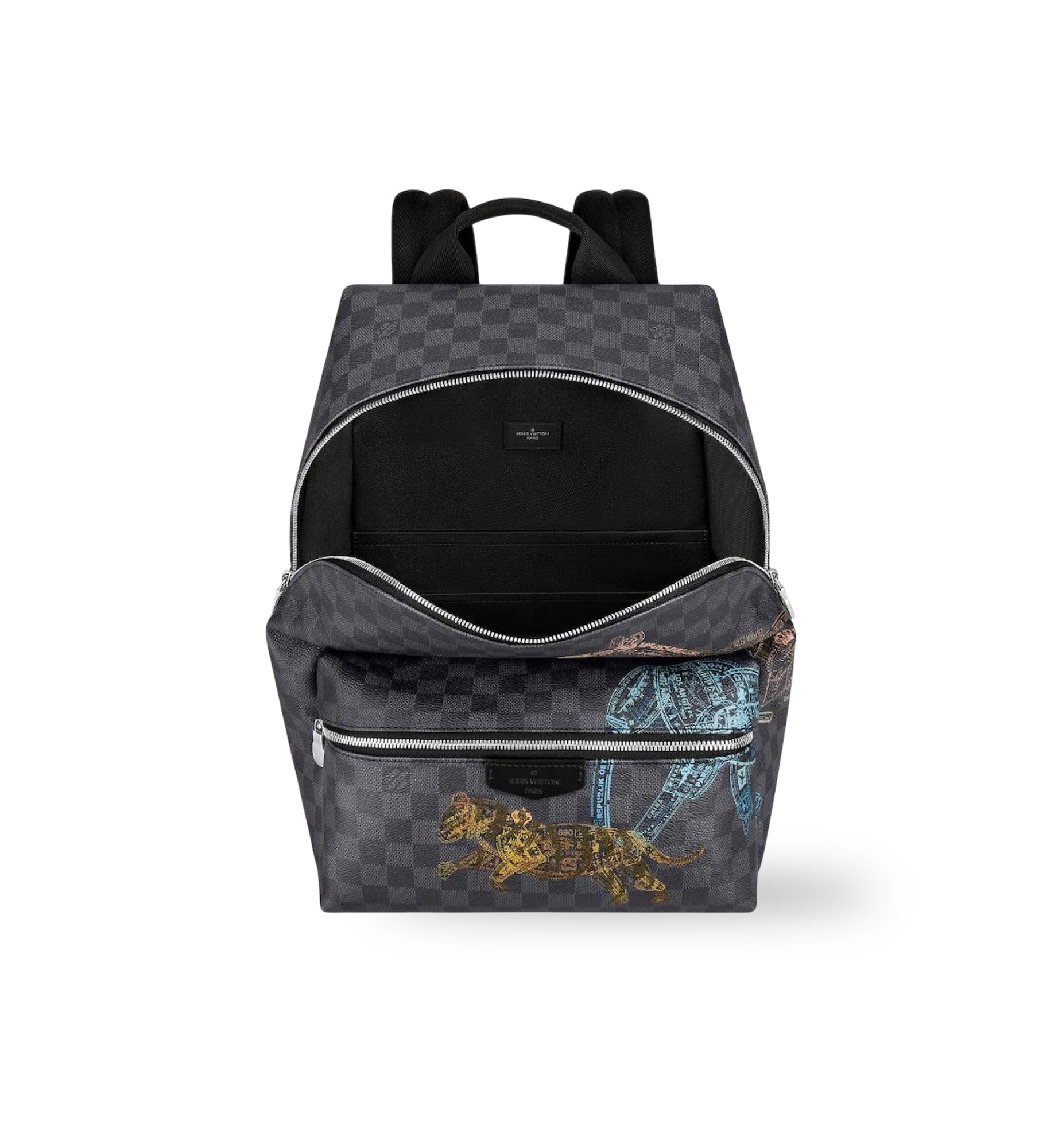 LV DISCOVERY BACKPACK DAMIER GRAPHITE STAMPS