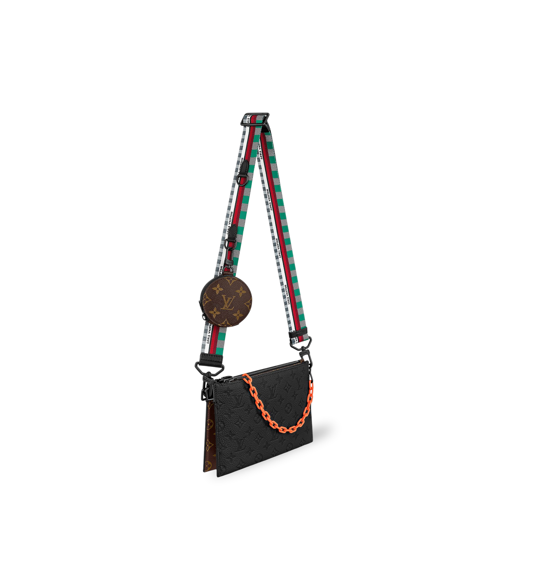 Louis Vuitton | Trio taurillon Messenger Black Multicolor