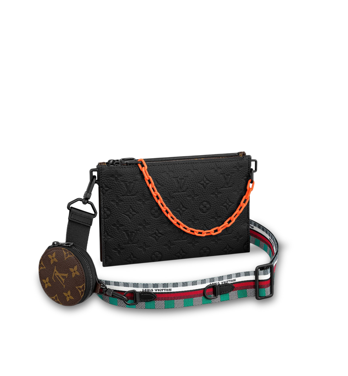 Louis Vuitton | Trio taurillon Messenger Black Multicolor