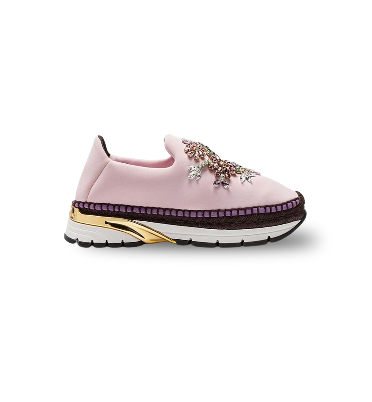 DG NEOPRENE SLIP ON SNEAKER EMBELLISHED LIGHT PINK WOMEN 38