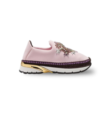 DG NEOPRENE SLIP ON SNEAKER EMBELLISHED LIGHT PINK WOMEN 38