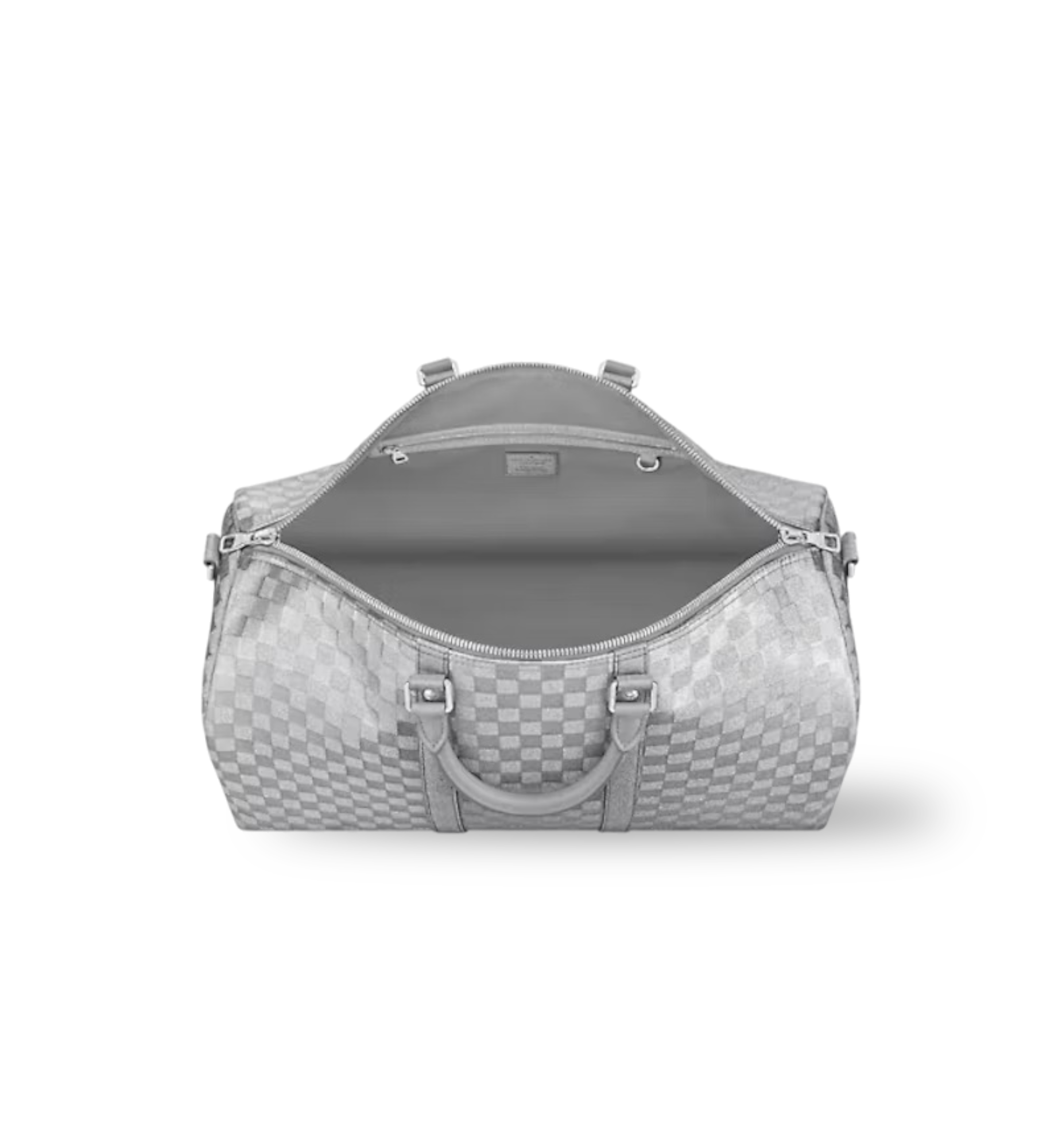 LOUIS VUITTON | KEEPALL 50 BAND. DAMIER GLITTER SILVER