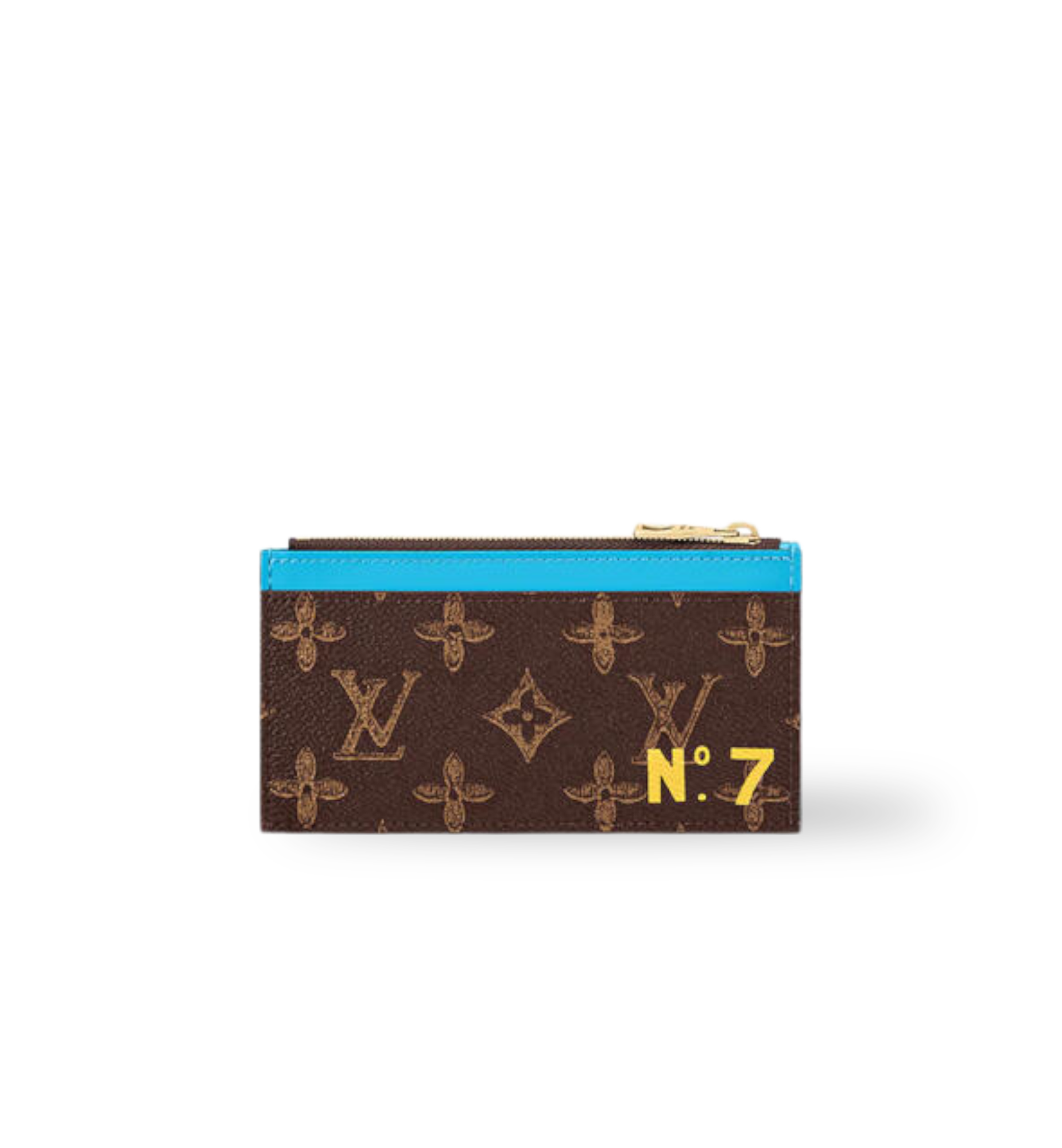 Louis Vuitton Wallet and Coin Holder Virgil Abloh N°7 Monogram Turquoise