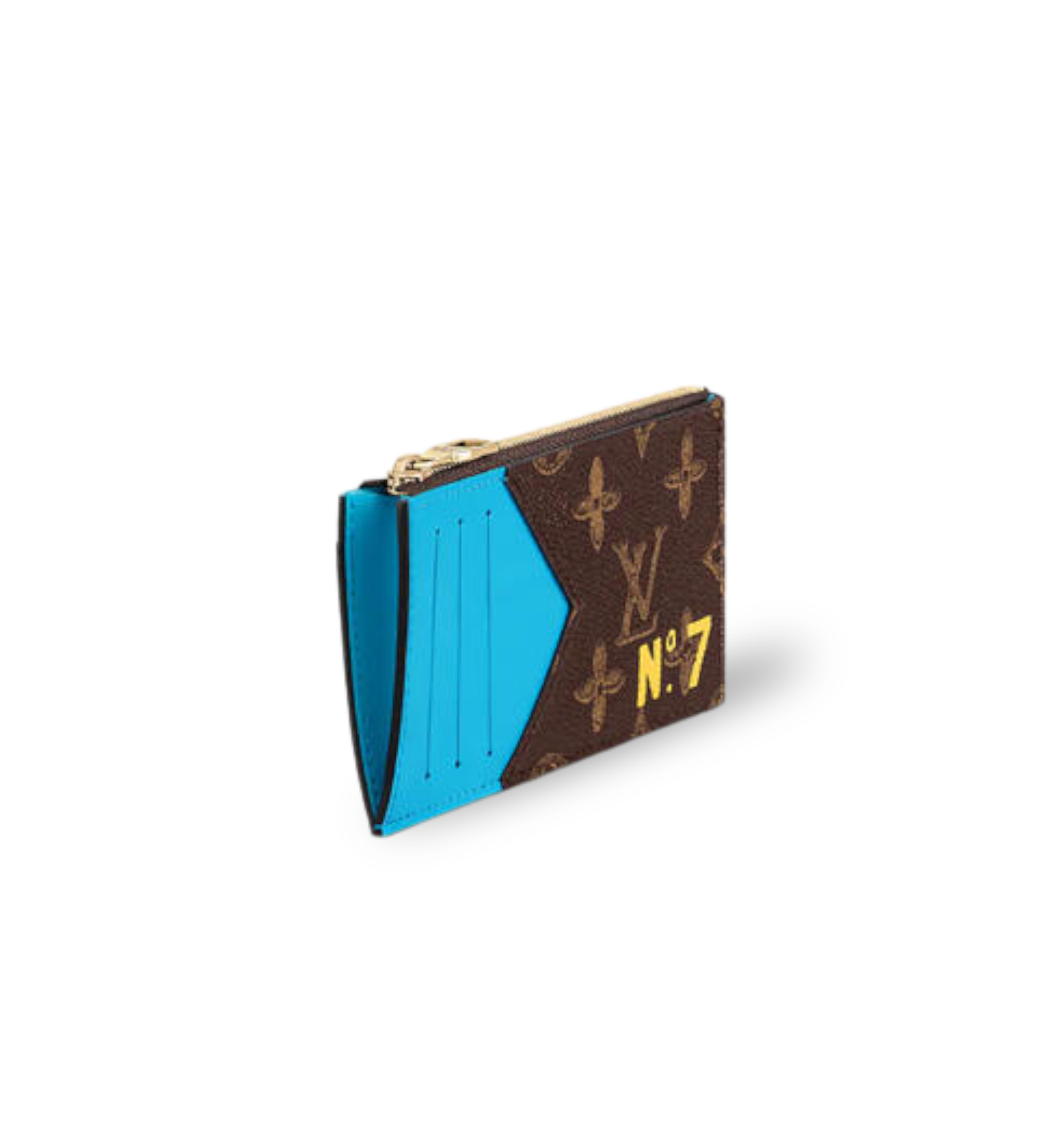 Louis Vuitton Wallet and Coin Holder Virgil Abloh N°7 Monogram Turquoise