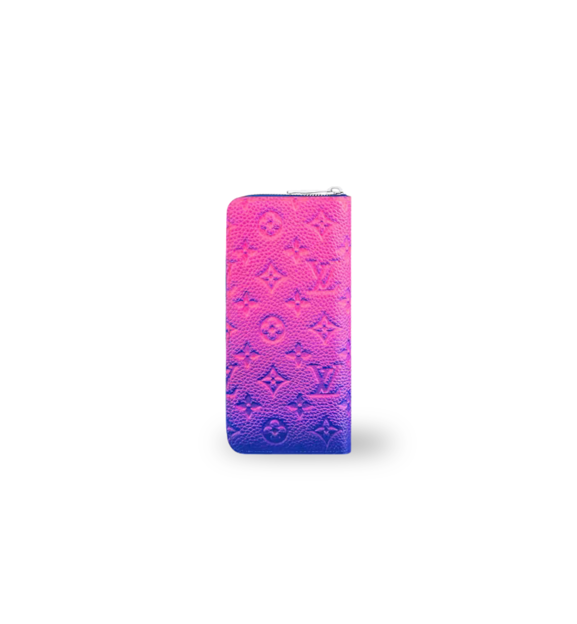 Louis Vuitton Zippy Wallet Taurillon Illusion Bleu Rose