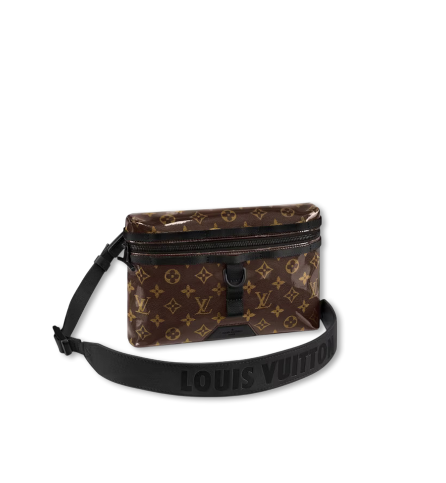 LOUIS VUITTON MONOGRAM GLAZE MESSENGER BLACK