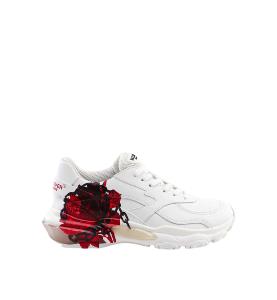 Valentino Women Sneaker Bounce Red Flower Chain Women