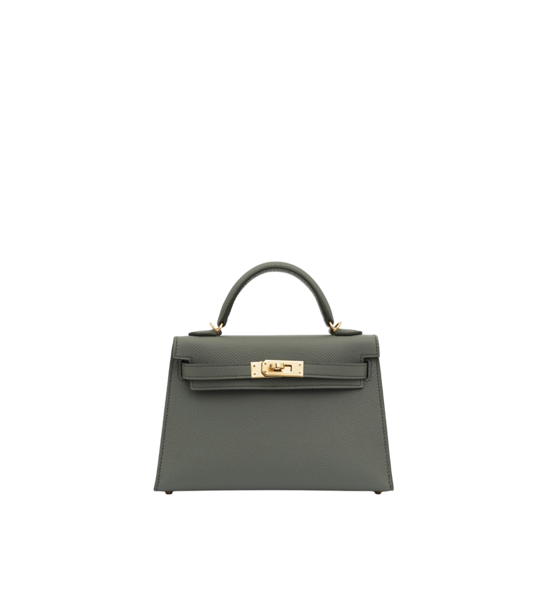 Hermès Mini Kelly II Vert Amande Epsom GHW