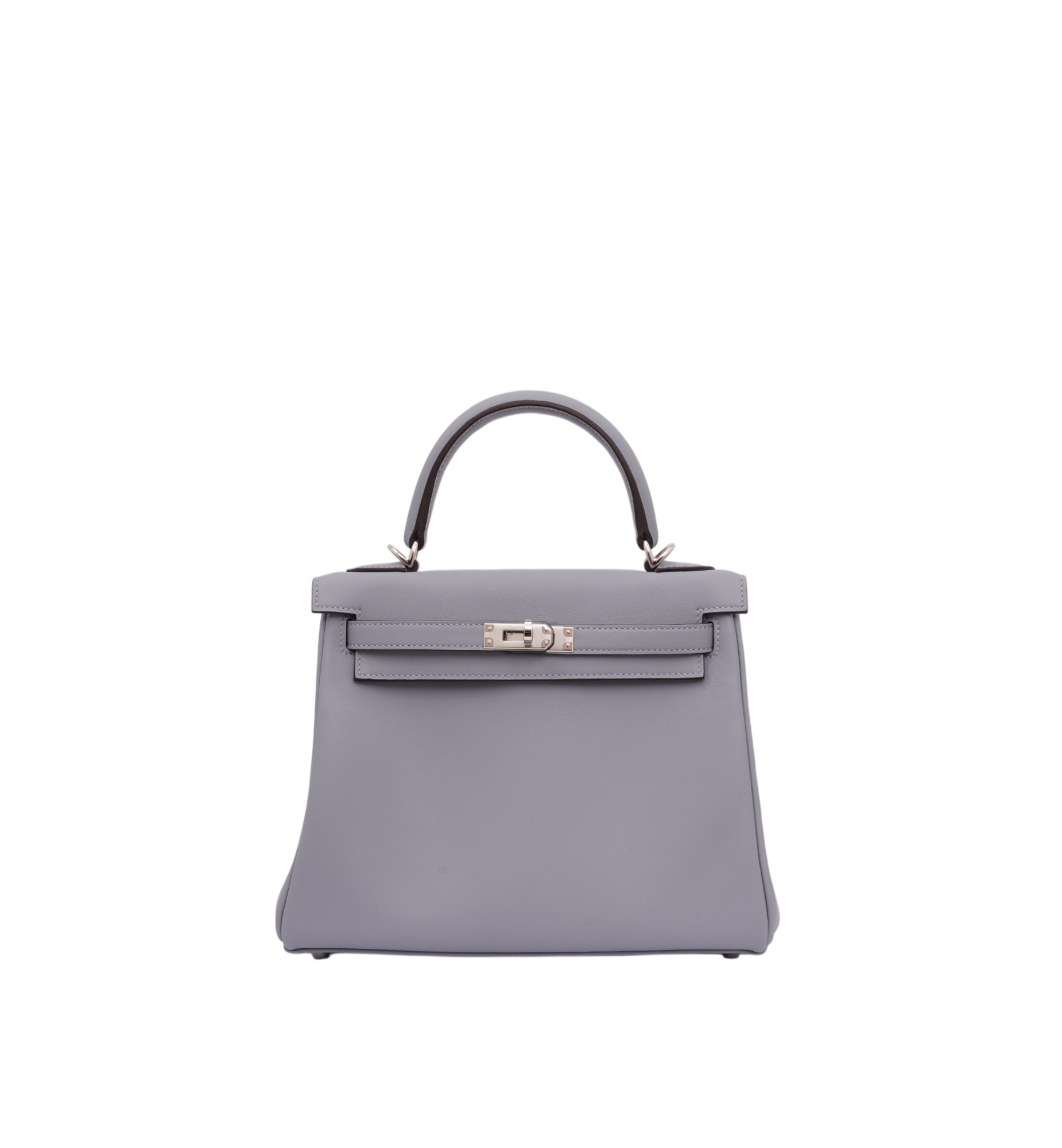 Hermès Kelly 25 Bleu Lin (J7) Swift PHW