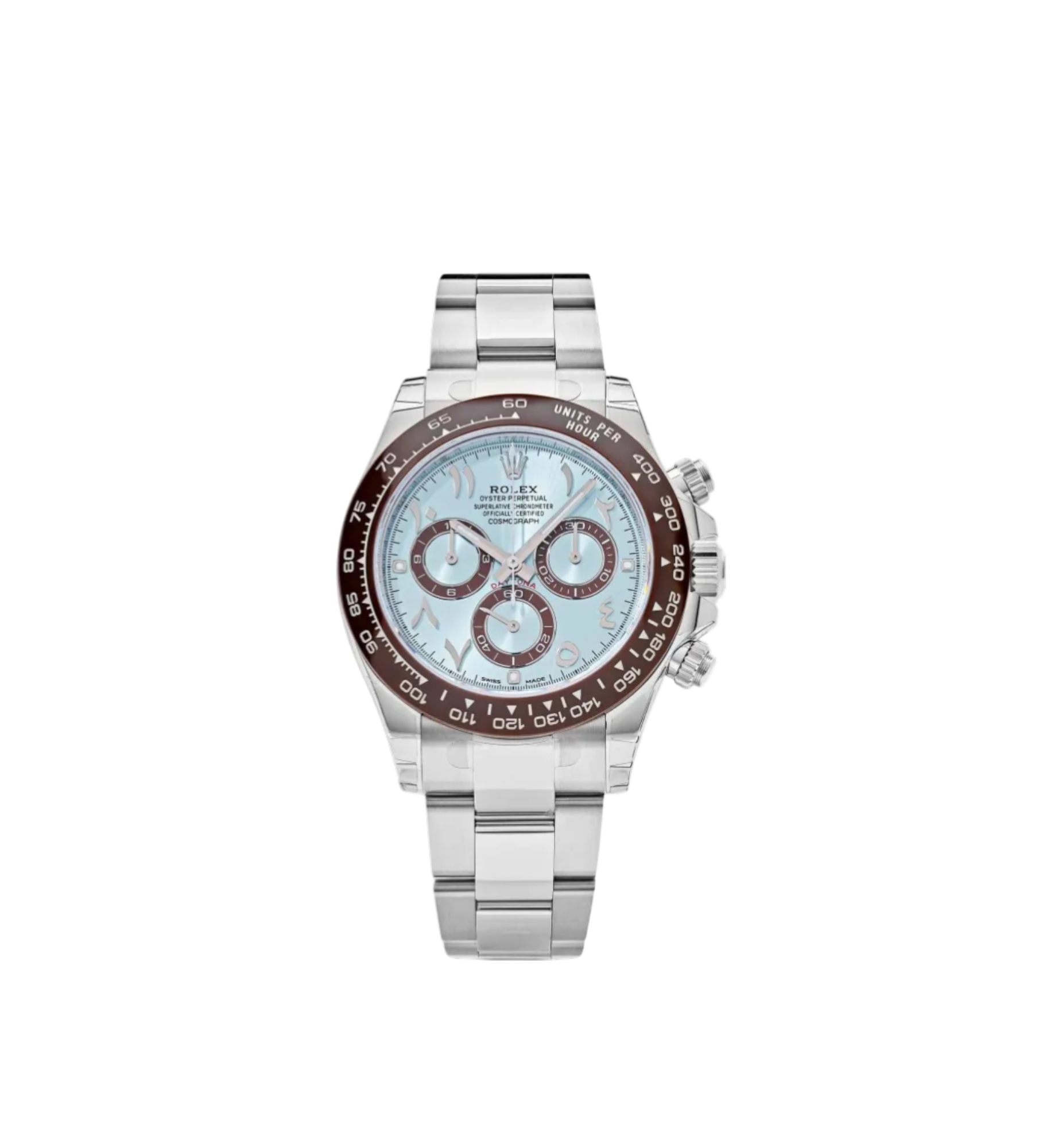 Rolex Daytona Platinum 40 Ref. 116506 Ice-Blue With Arabic Dial