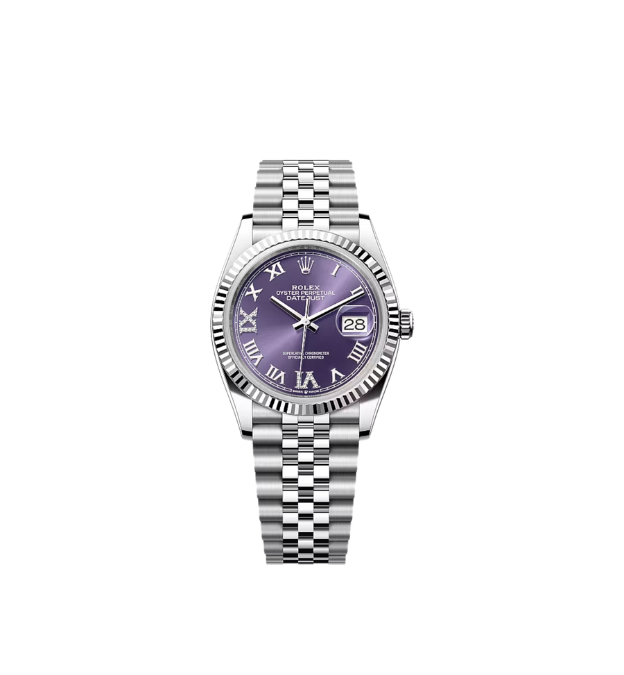 Rolex Datejust 36 Ref. 126234 | Aubergine | "VI & IX Diamonds"