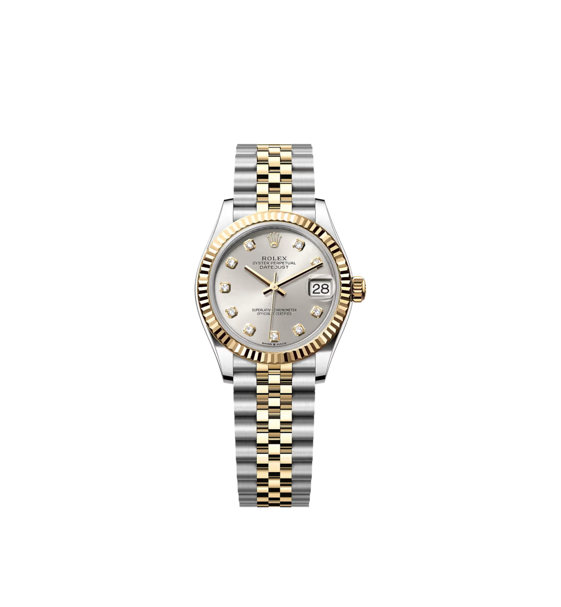 Rolex Datejust 31 Ref.278273 Silver Dimaond Index Watch
