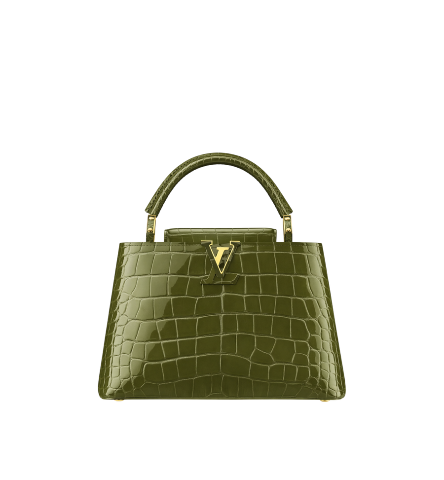 Louis Vuitton Capucines BB Croco Leather GHW Kaki