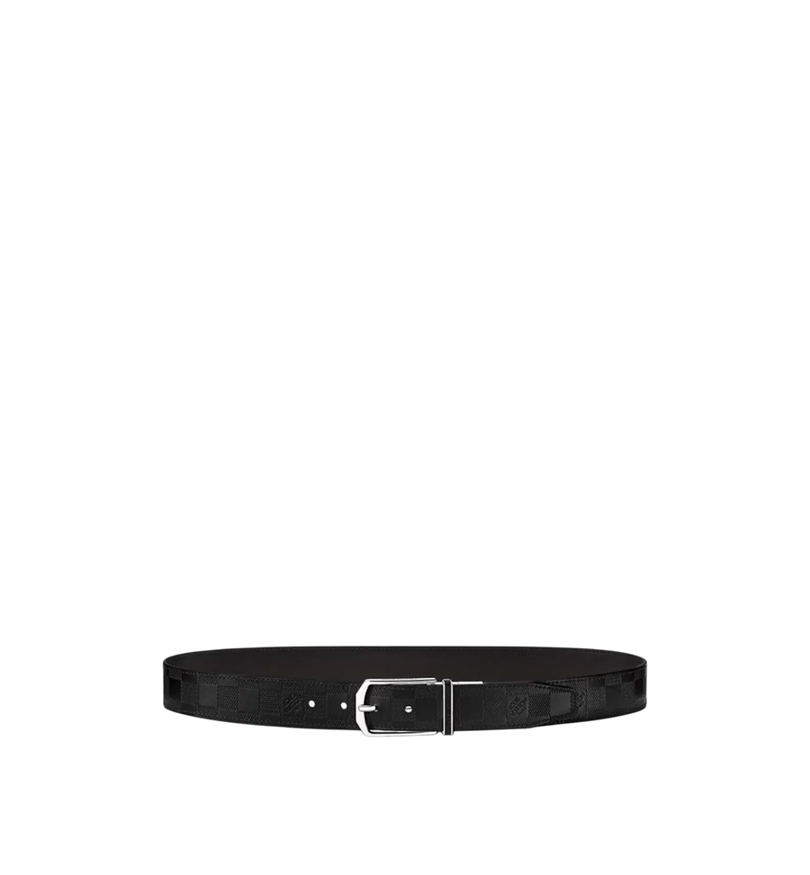 Louis Vuitton Reversible Belt Damier Infinite - Used Black