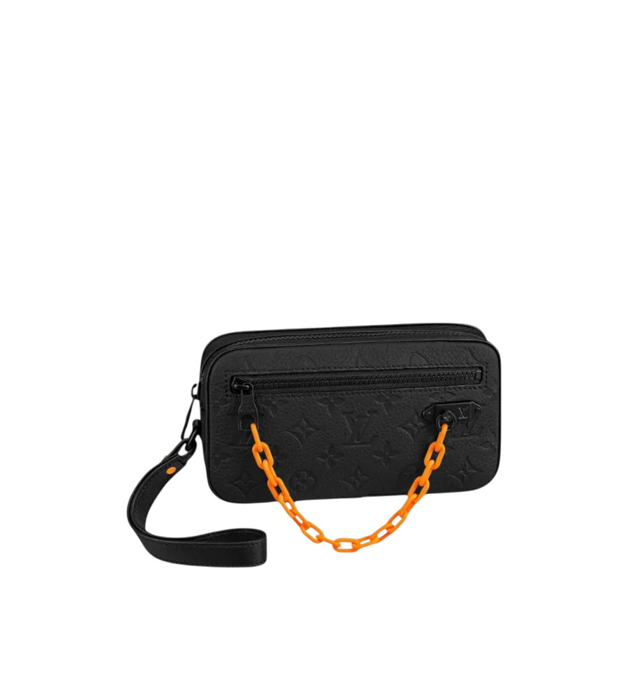 Louis Vuitton Monogram Taurillon Uniformes Solar Ray Soft Pochette Volga belt bag