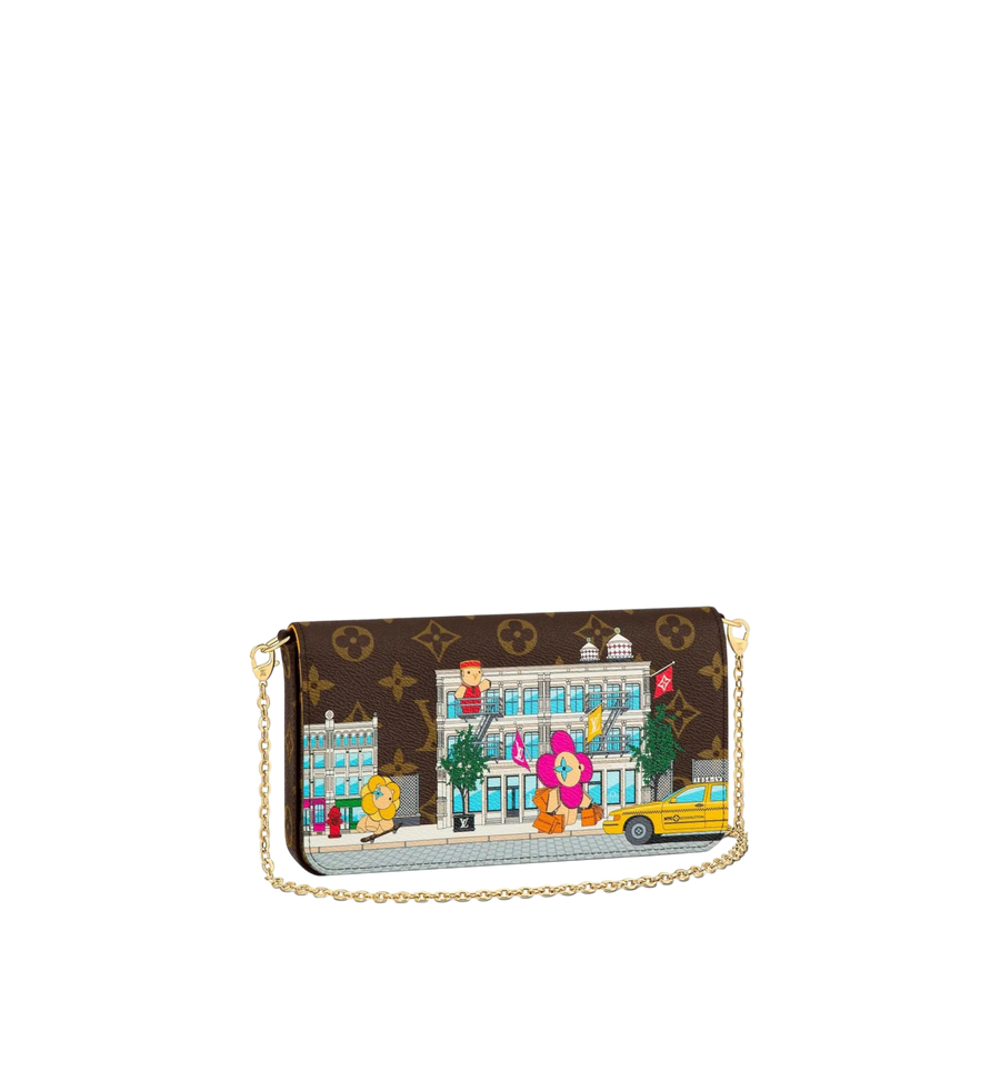 Louis Vuitton Monogram Canvas Limited Edition Vivienne Felicie Pochette Bag