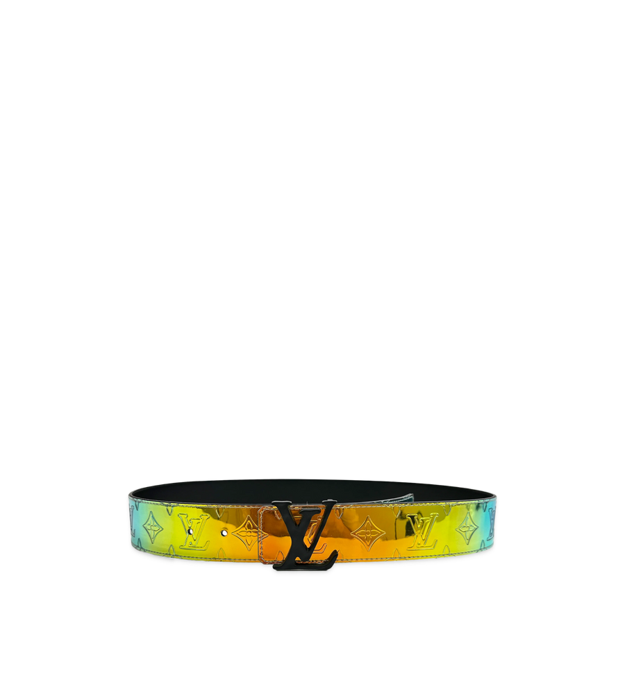 Louis Vuitton LV Shape Reversible Belt Monogram Prism | Leather with Matte Black
