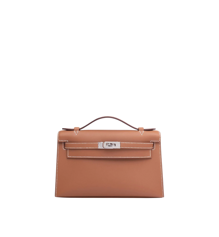 Hermès Kelly Pochette Gold (37) Swift PHW