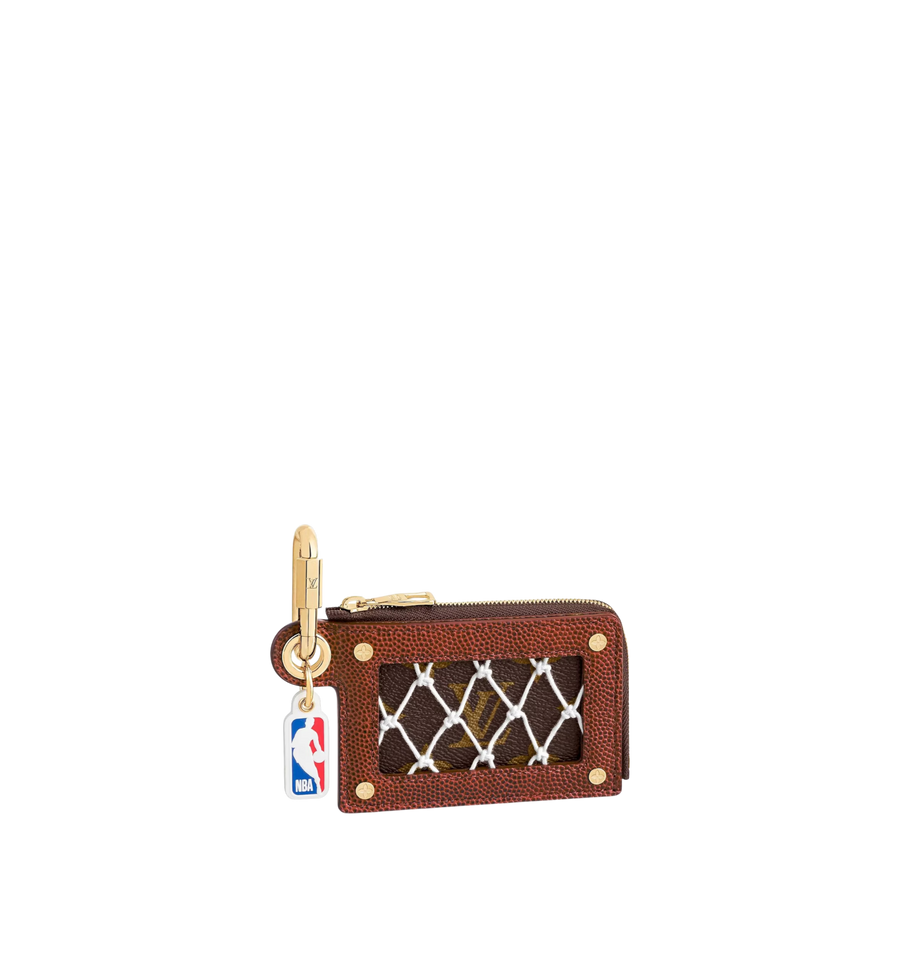 Louis Vuitton x NBA Monogram Ball Grain Cowhide Net Zippy Card Holder