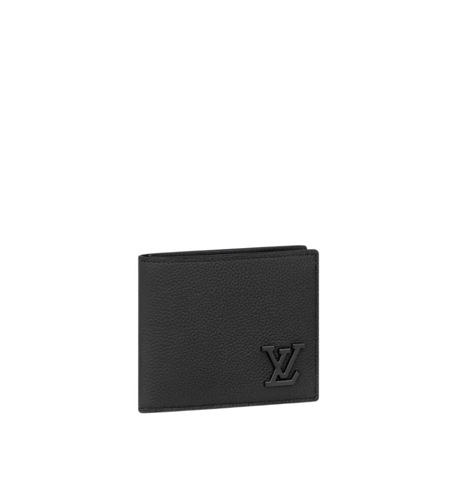 Louis Vuitton Black Aerogram Leather Multiple Wallet