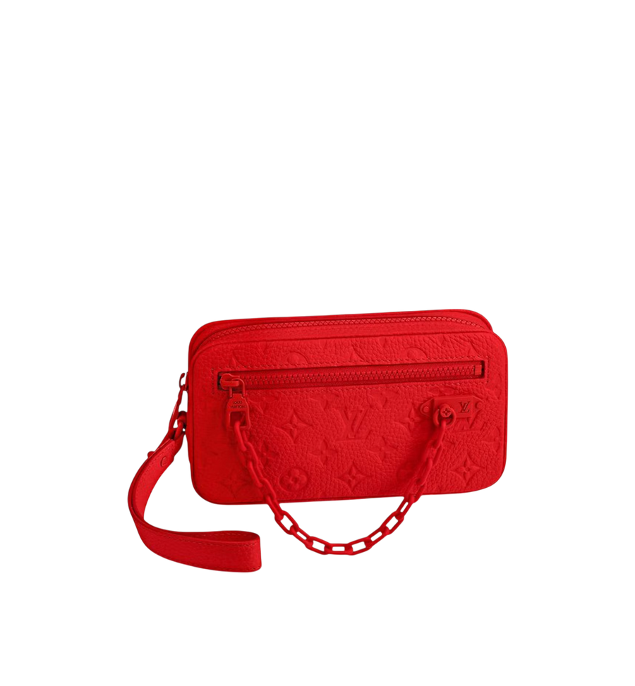 Louis Vuitton Pochette Volga Taurillong MNG Red