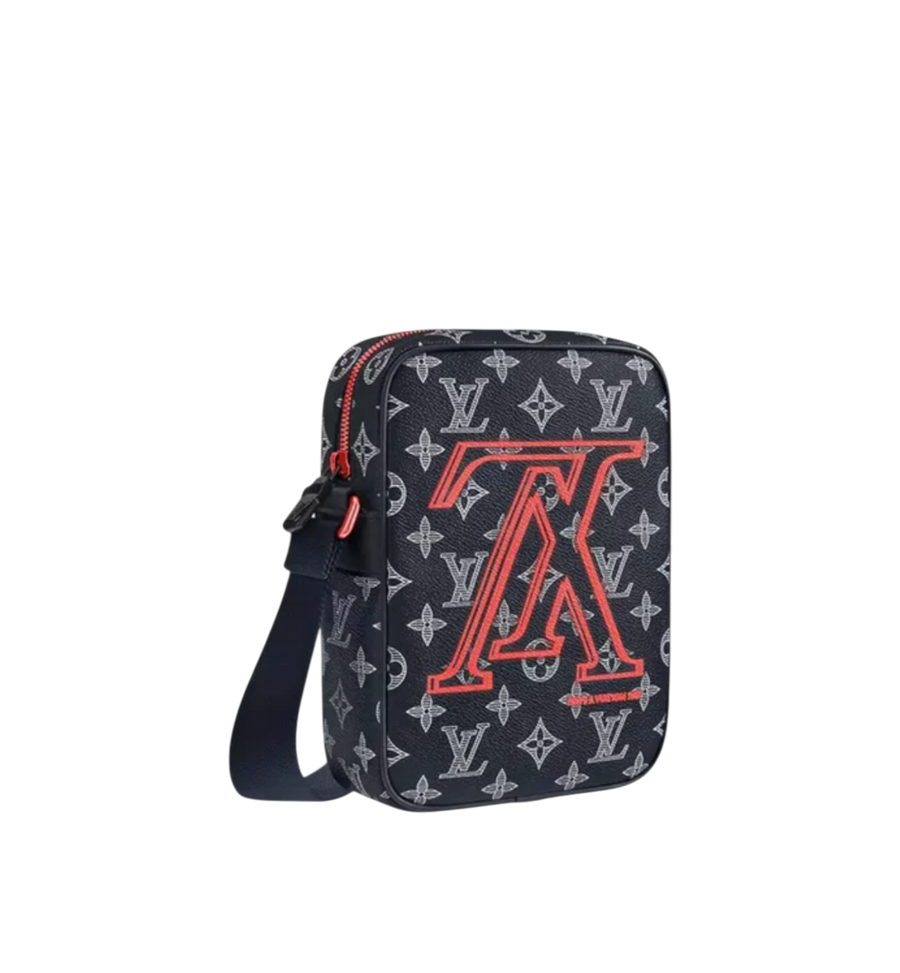 Louis Vuitton Danube Monogram Upside Down Ink PM Navy