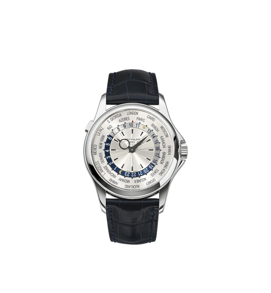Patek Philippe Complications World Time White Gold Silver Dial Ref. 5130G-001