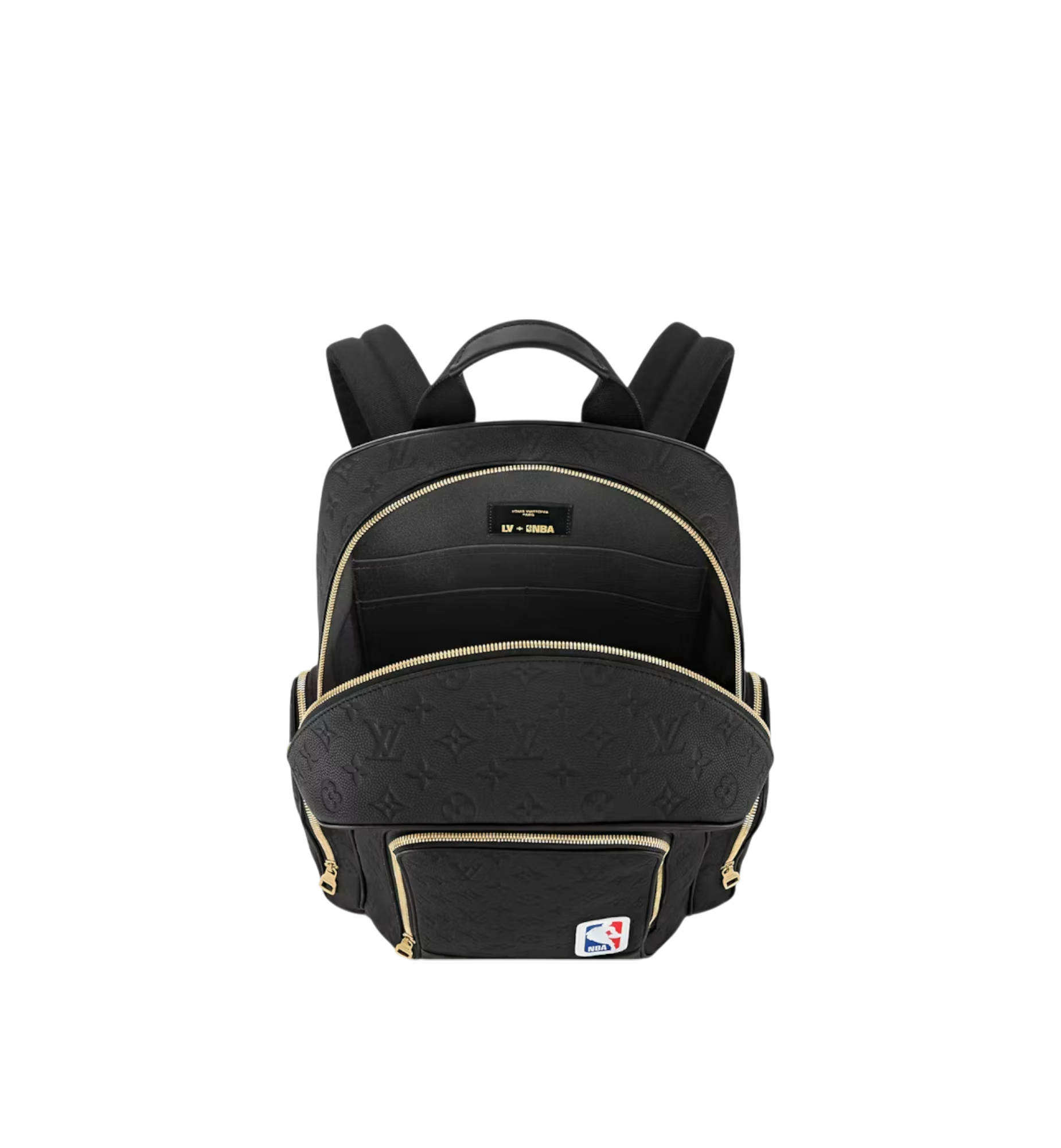 Louis Vuitton x NBA Basketball Backpack Ball Grain Leather Black