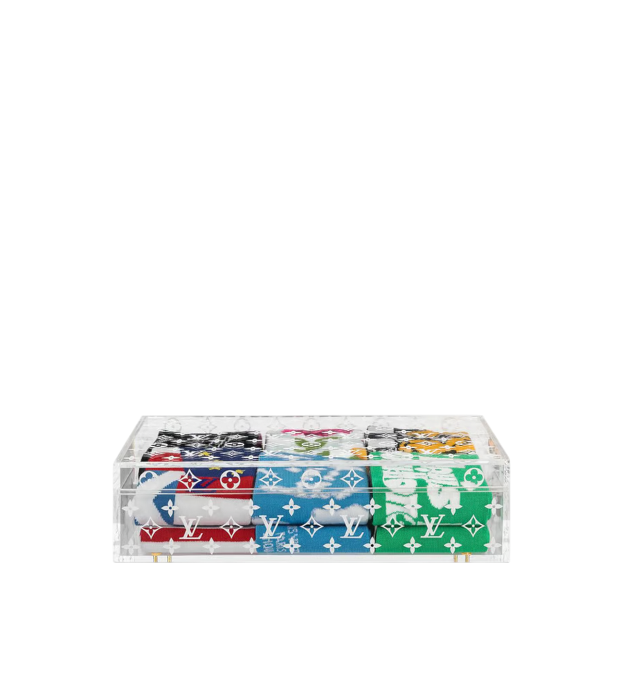 Louis Vuitton Acrylic Monogram Box Socks