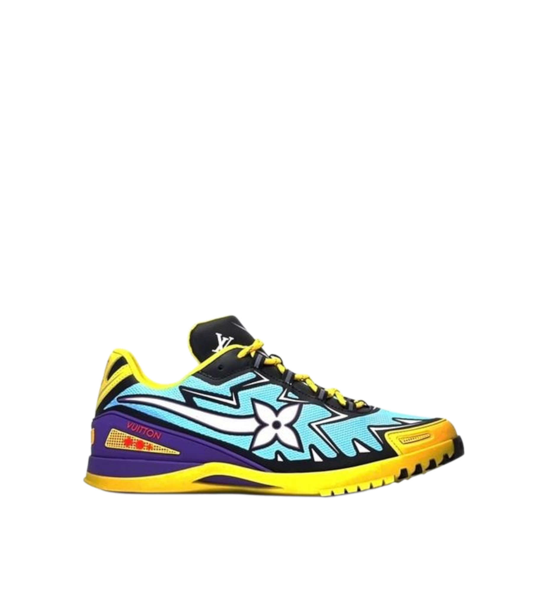 LOUIS VUITTON SPRINT ATHLETIC SNEAKERS BLACK/YELLOW MEN