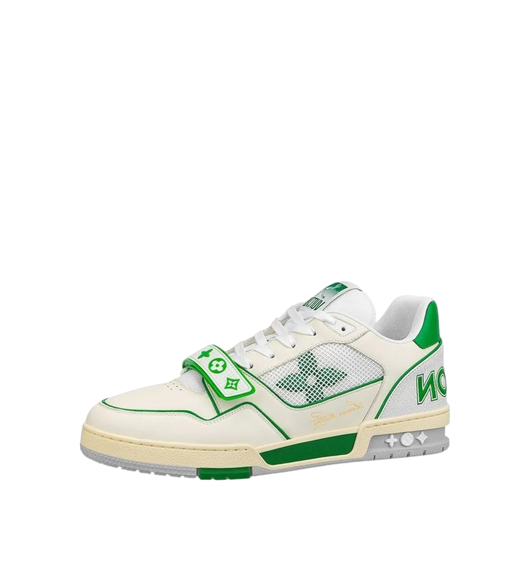 LOUIS VUITTON SNEAKER WHITE AND GREEN MEN