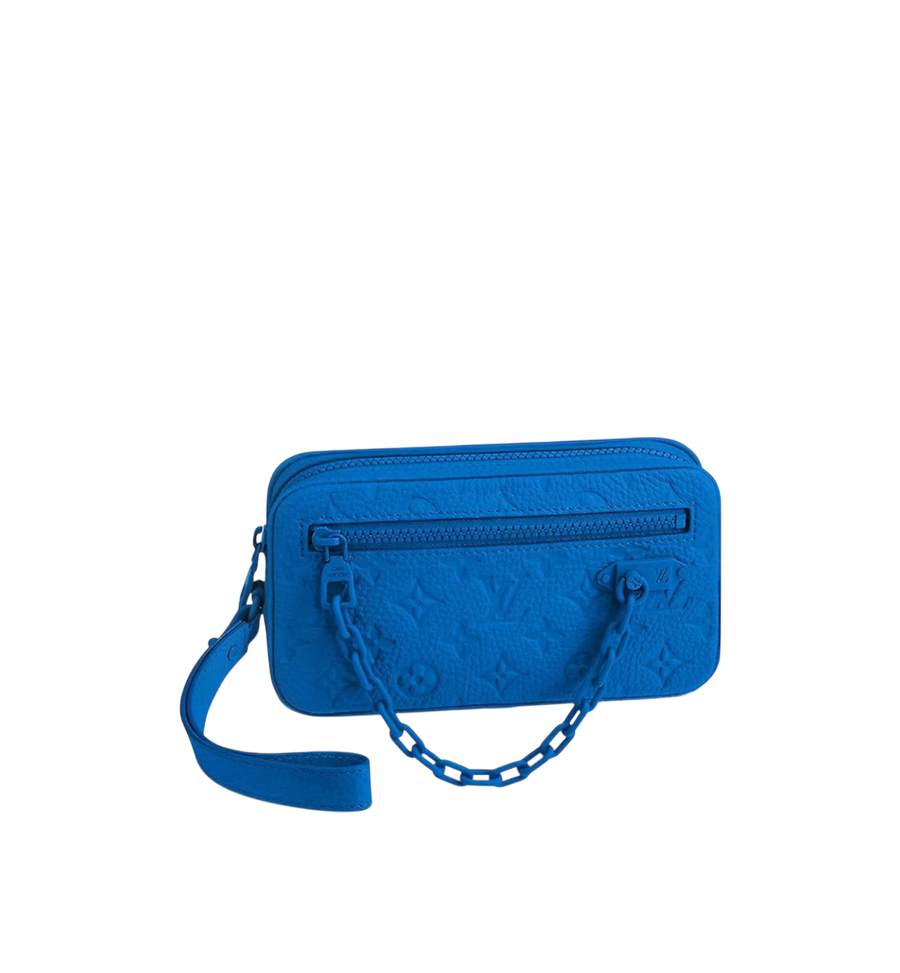 Louis Vuitton Pochette Volga Taurillong MNG Blue