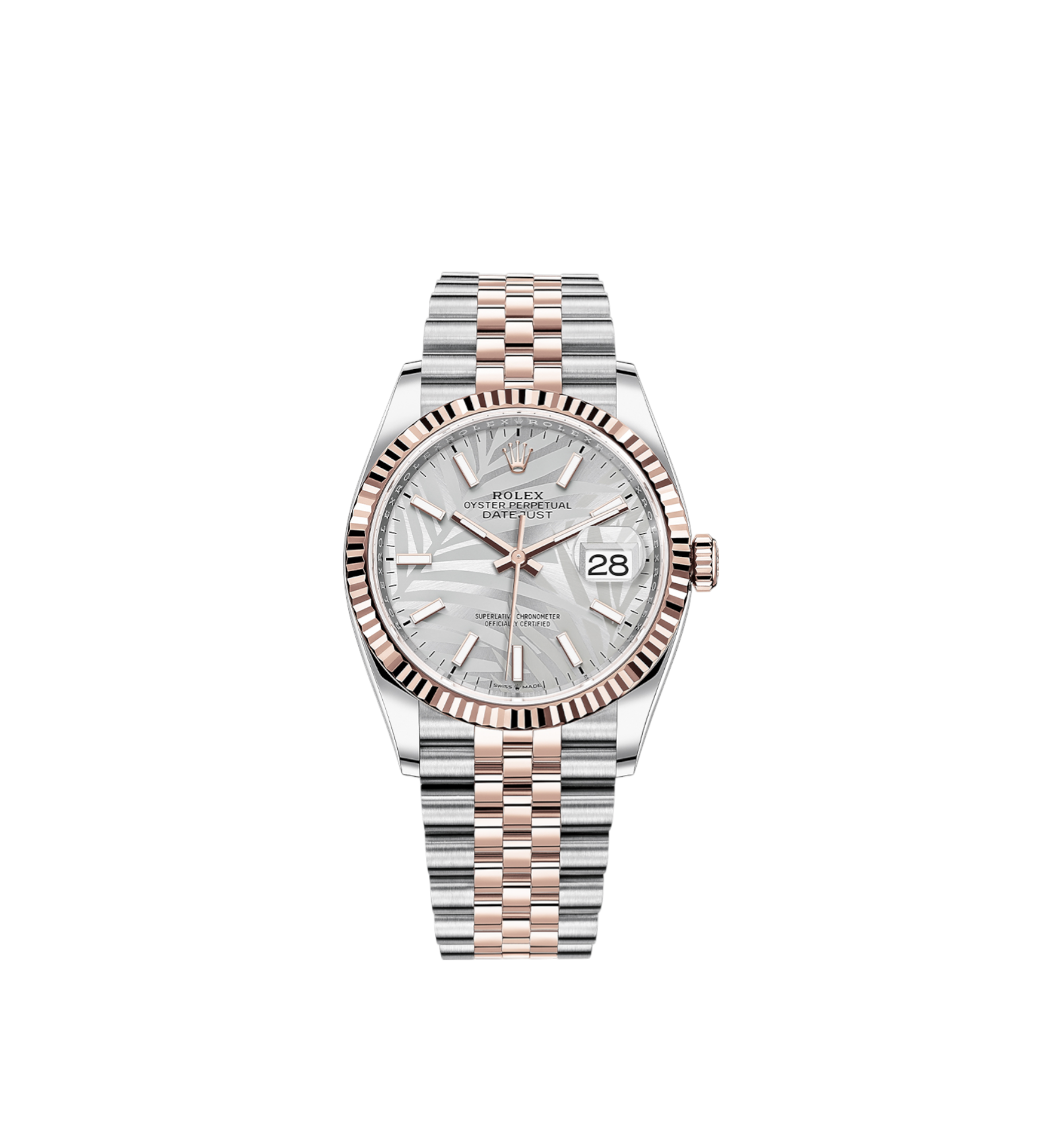 Rolex Datejust 36 Ref. 126231 - Steel & Rose Gold Palm Dial